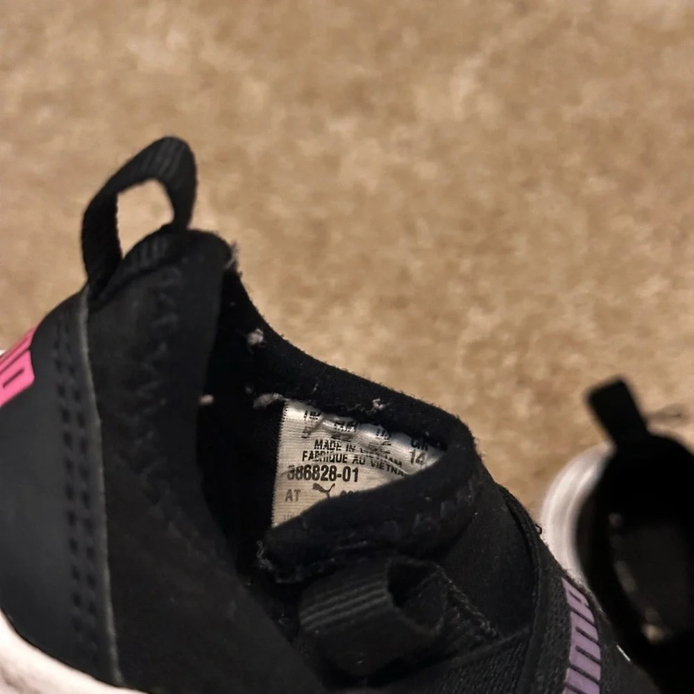 Puma Black Slip On Sneakers